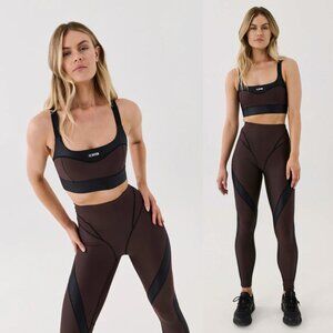 PE NATION Mastery High Rise Mesh Panel Legging + Bra Set